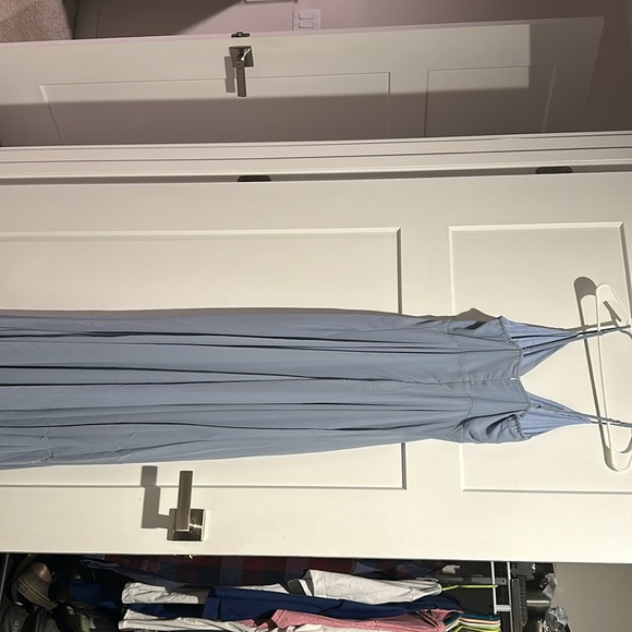 SHEIN Dusty Blue Long Dress - Picture 2 of 3